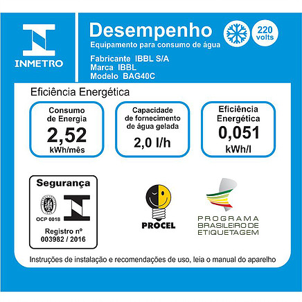 Bebedouro IBBL BAG 40 energia